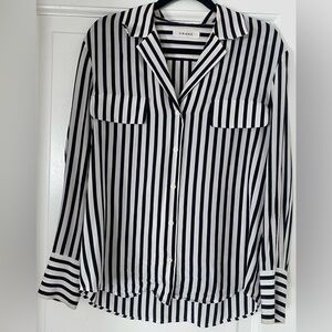 FRAME STRIPED BUTTON DOWN SHIRT